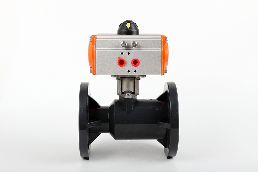 新郑气动法兰一体球阀